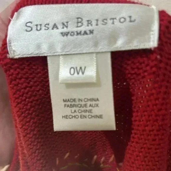 VINTAGE SUSAN BRISTOL CHRISTMAS SWEATER 0X - Picture 6 of 7
